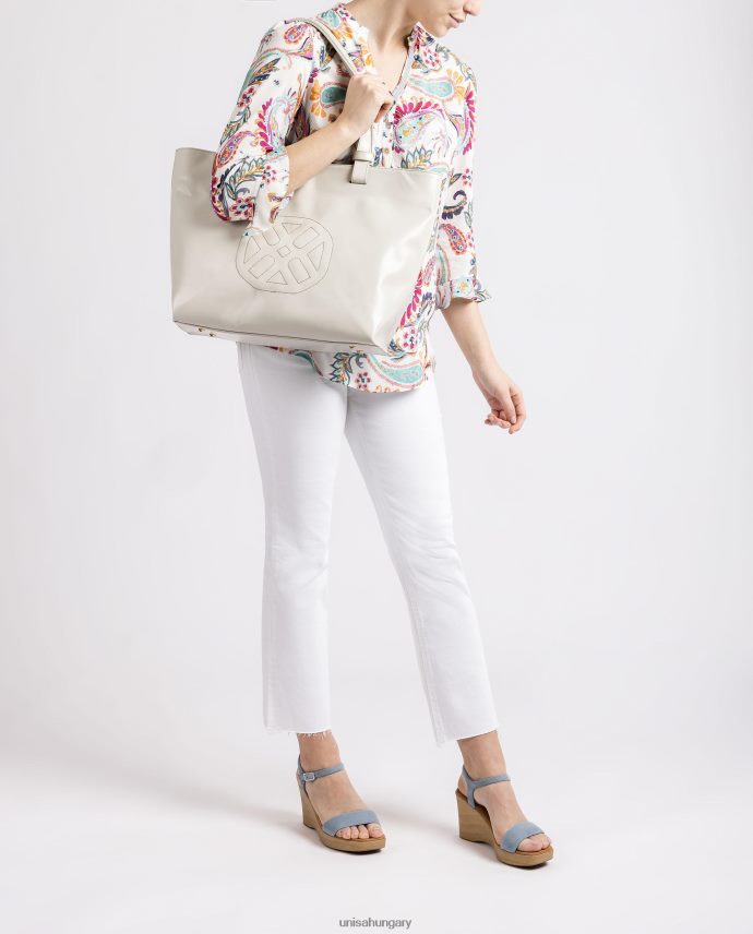 Unisa kézitáska, amelyre monogramot varrtak nők J4PJX01148 fehér
