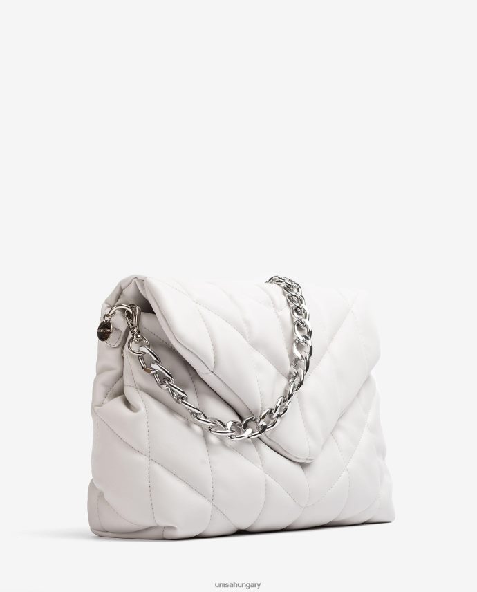 Unisa nagy, fekete párnázott táska nők J4PJX01123 fehér