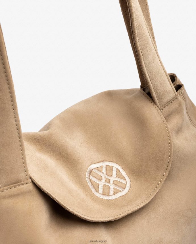 Unisa nagyméretű velúr kézitáska nők J4PJX01106 bézs