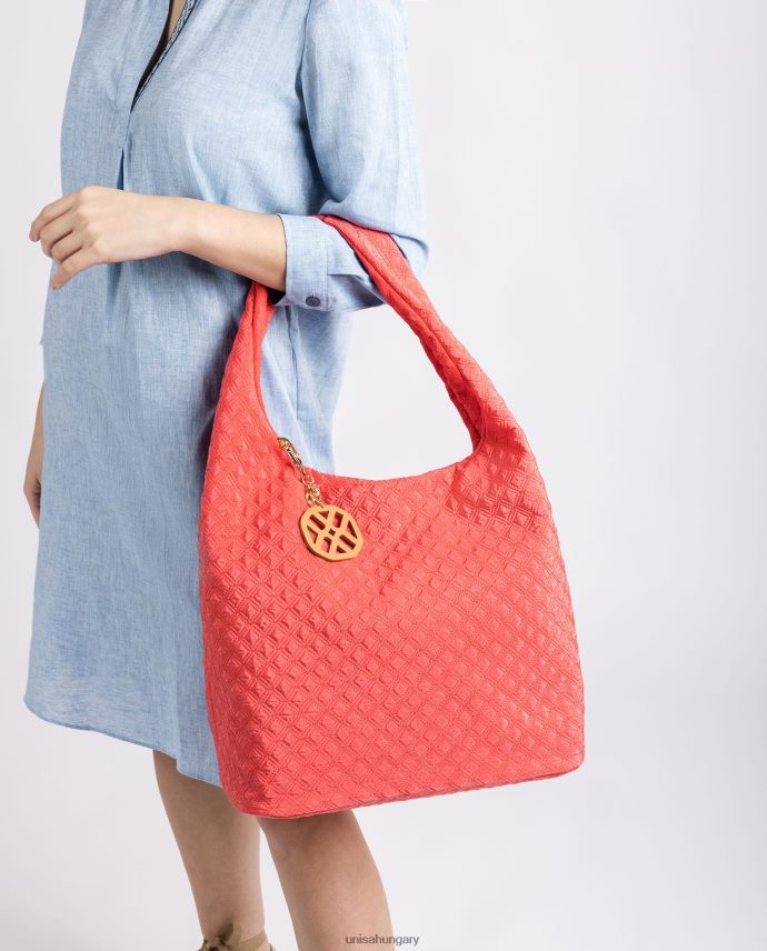 Unisa steppelt fluoreszkáló kézitáska nők J4PJX01140 piros