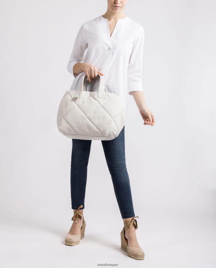 Unisa steppelt hatású kézitáska nők J4PJX01150 fehér