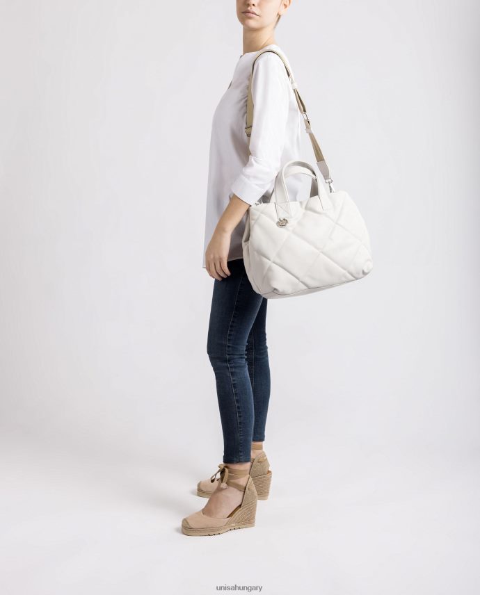 Unisa steppelt hatású kézitáska nők J4PJX01150 fehér