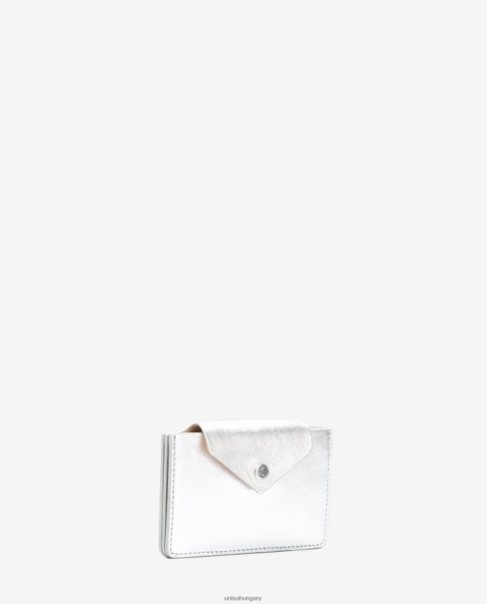Unisa bőr kártyatartó színű nők J4PJX01237 ezüst
