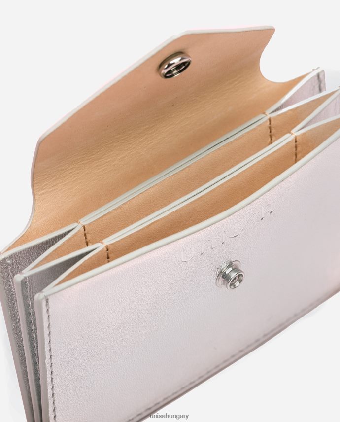 Unisa bőr kártyatartó színű nők J4PJX01237 ezüst