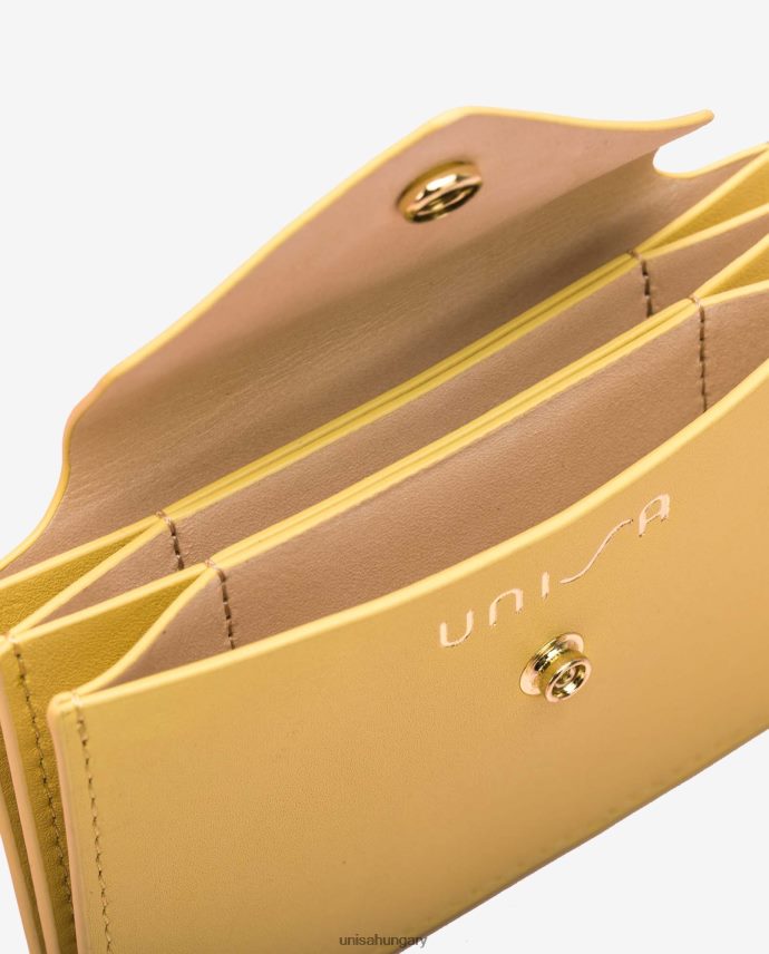 Unisa bőr kártyatartó színű nők J4PJX01238 sárga