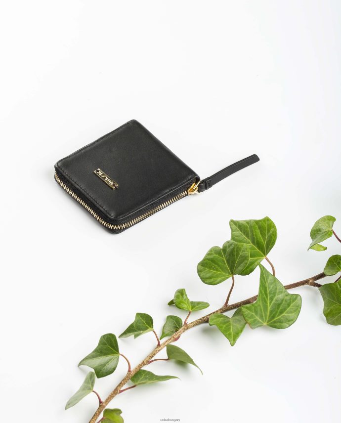Unisa bőr pénztárca cipzárral nők J4PJX01233 fekete
