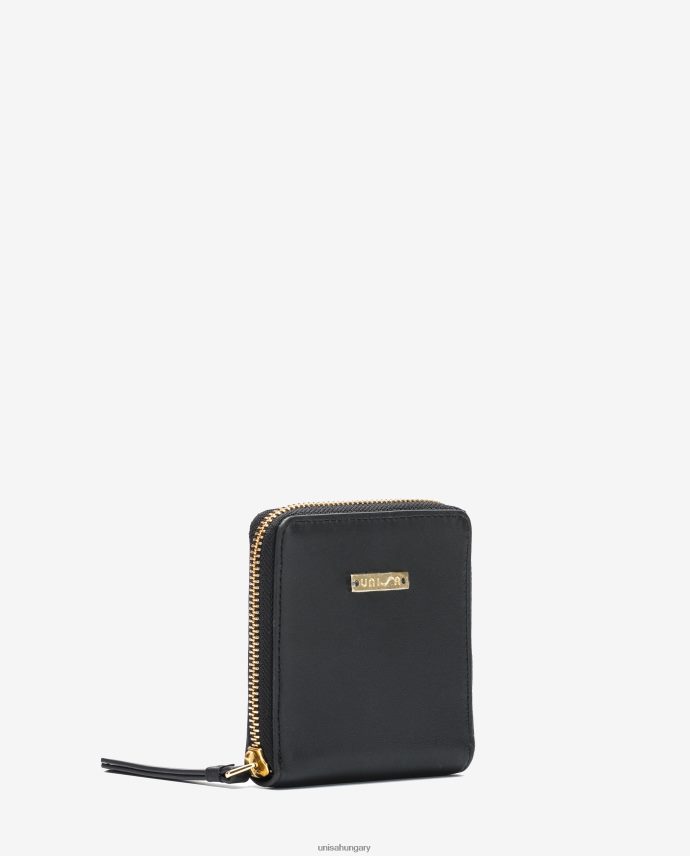Unisa bőr pénztárca cipzárral nők J4PJX01233 fekete