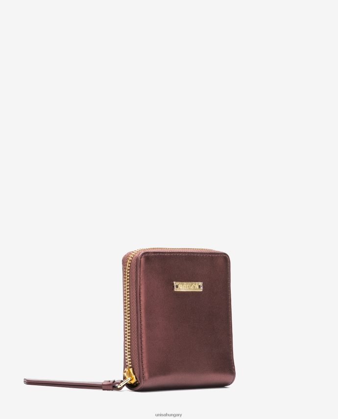 Unisa bőr pénztárca cipzárral nők J4PJX01235 piros